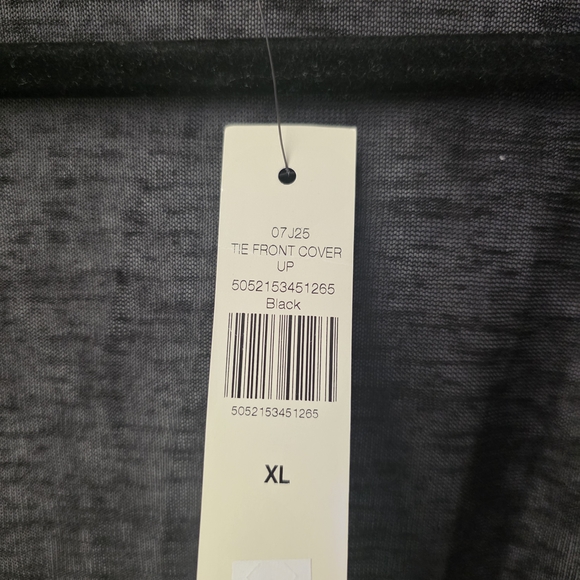 Long Tall Sally Elegant Black The Front Cover Up Xl - Picture 3 of 6